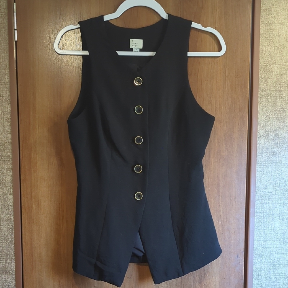 A New Day Black button up Vest